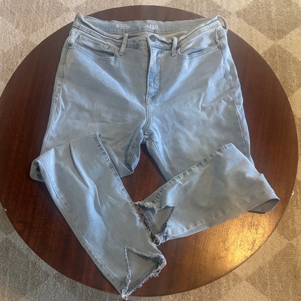 Light Blue Distressed Jeans